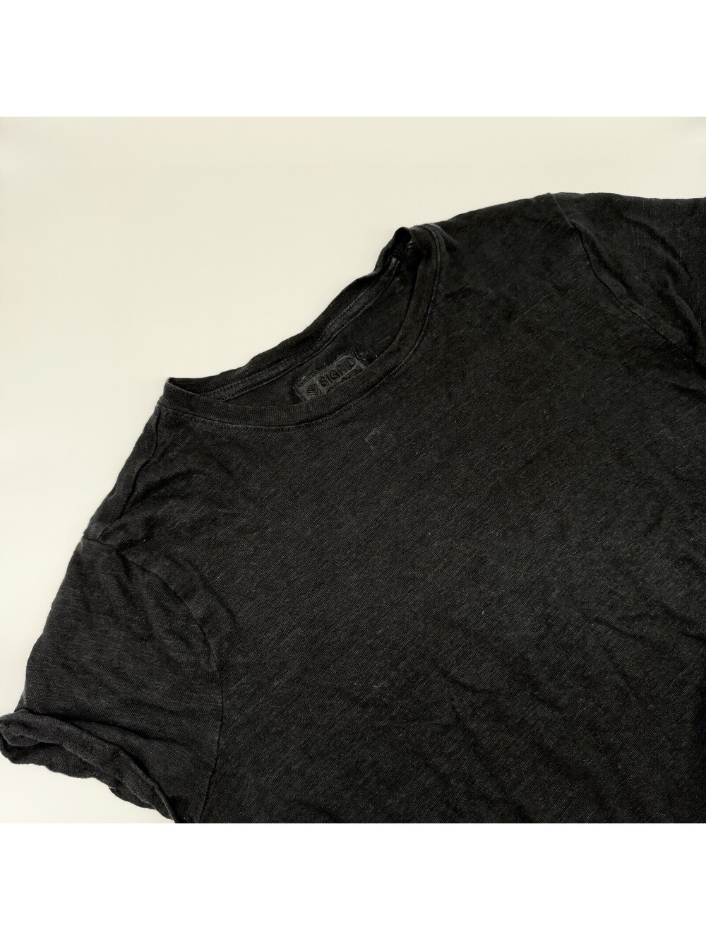 Sigrid Olsen Linen Shirt Black Clean Girl Preppy Women’s L